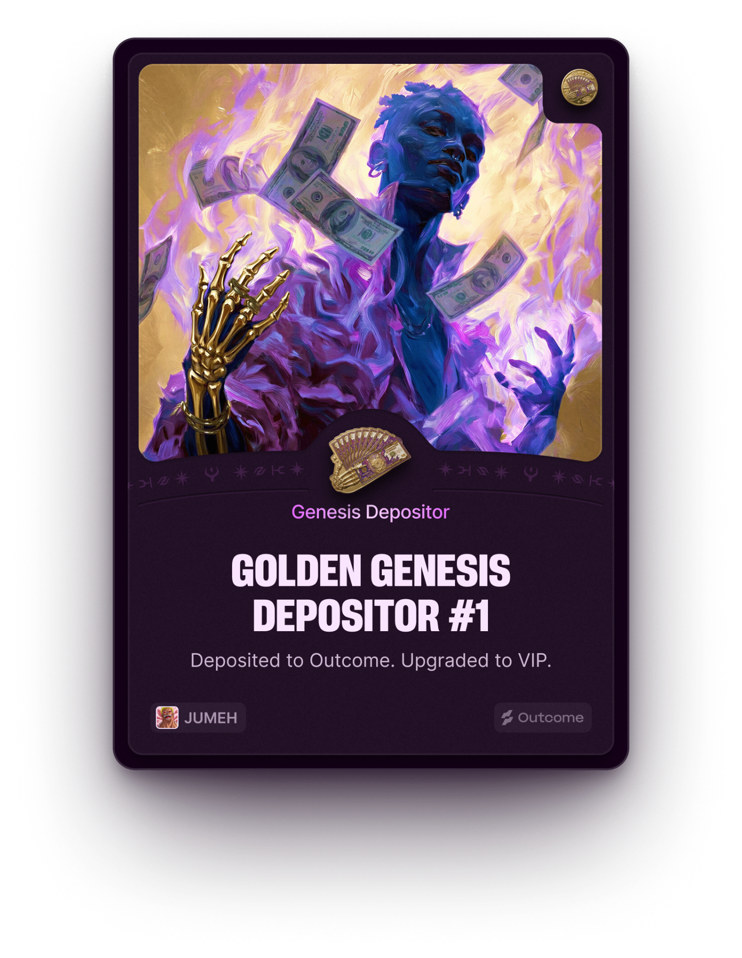 Golden Genesis Depositor #1 — Upgraded to VIP